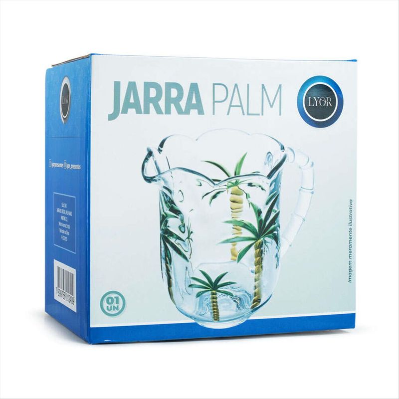 Jarra-Cristal-Palm-Hand-Painting-Lyor-13L