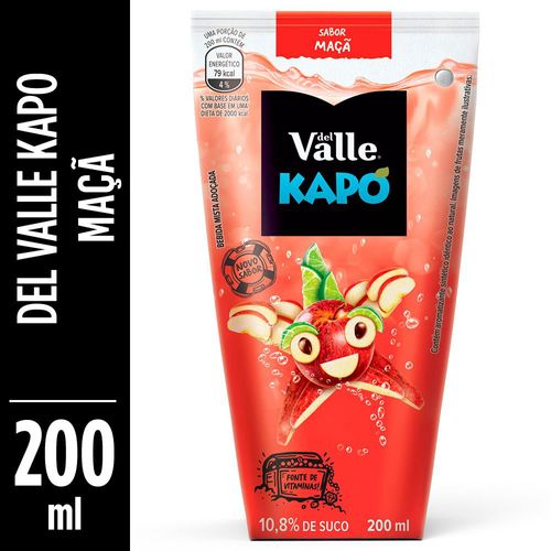Bebida de Fruta Del Valle Frutas Kapo Maçã 200ml