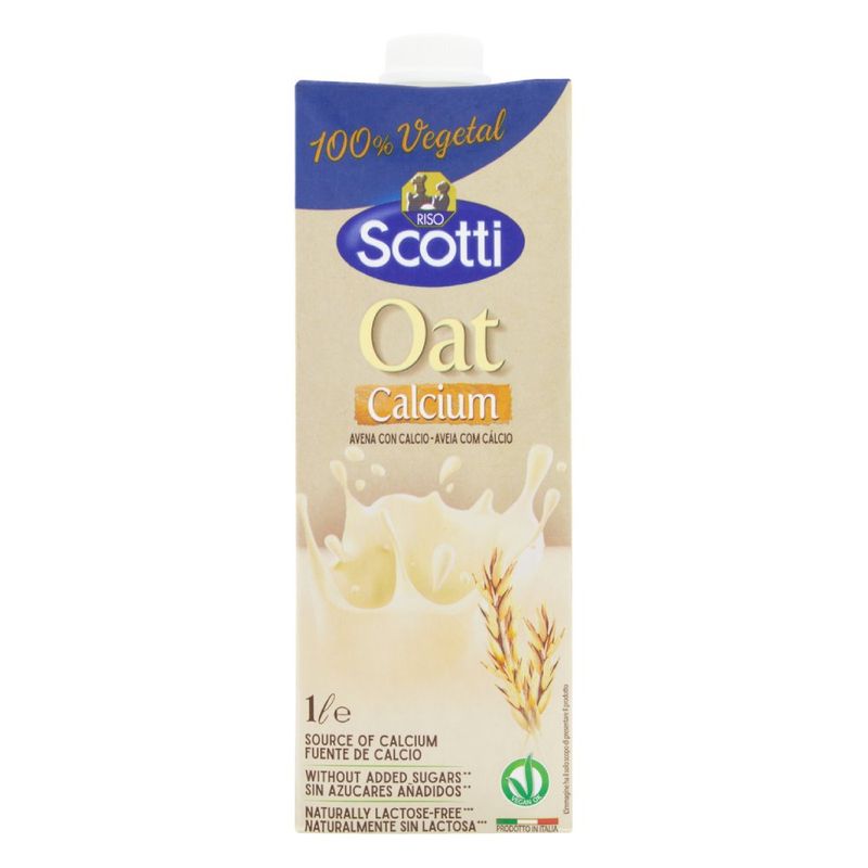 Leite de Aveia Oat Riso Scotti Calcium Tetra Pak 1 L