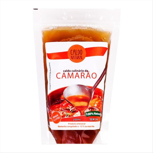 Caldo Culinário de Camarão Caldo Natural Sachê 200ml