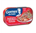 Sardinha Ao Molho De Tomate Gomes Da Costa Lata 125g