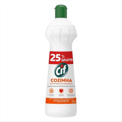 Desengordurante Cif Cozinha Squeeze Grátis 25% 500ml