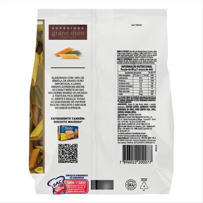 Penne-com-Vegetais-Renata-Tricolori-500g