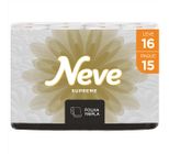 Papel Higiênico Folha Tripla Neve Supreme Dermacare Pacote Leve 16 Pague 15 Unidades