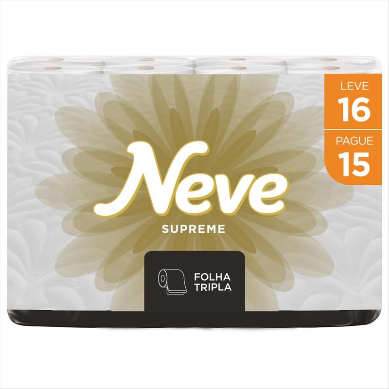 Papel-Higienico-Folha-Tripla-Neve-Supreme-Dermacare-Pacote-Leve-16-Pague-15-Unidades