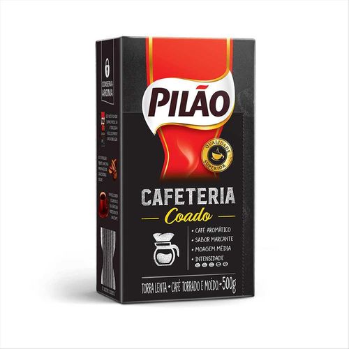 Café Torrado e Moído Pilão Cafeteria Coado 500g