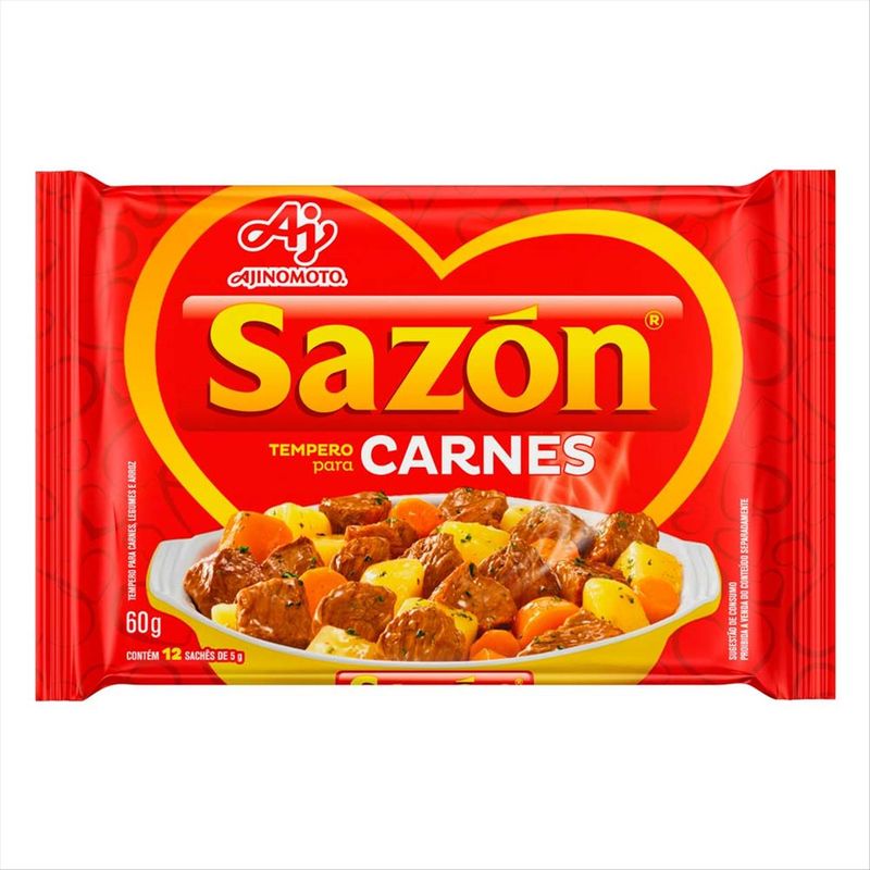 Tempero-Pronto-Sazon-Carnes-Legumes-E-Arroz-12-Saches-60g