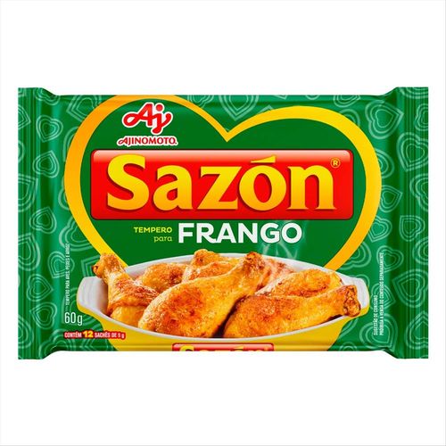 Tempero Pronto Sazón Frango 12 Sachês 60g