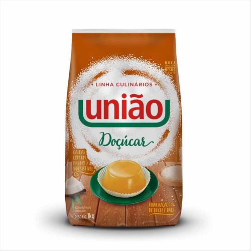 Açúcar Refinado Granulado União Doçúcar Pacote 1kg
