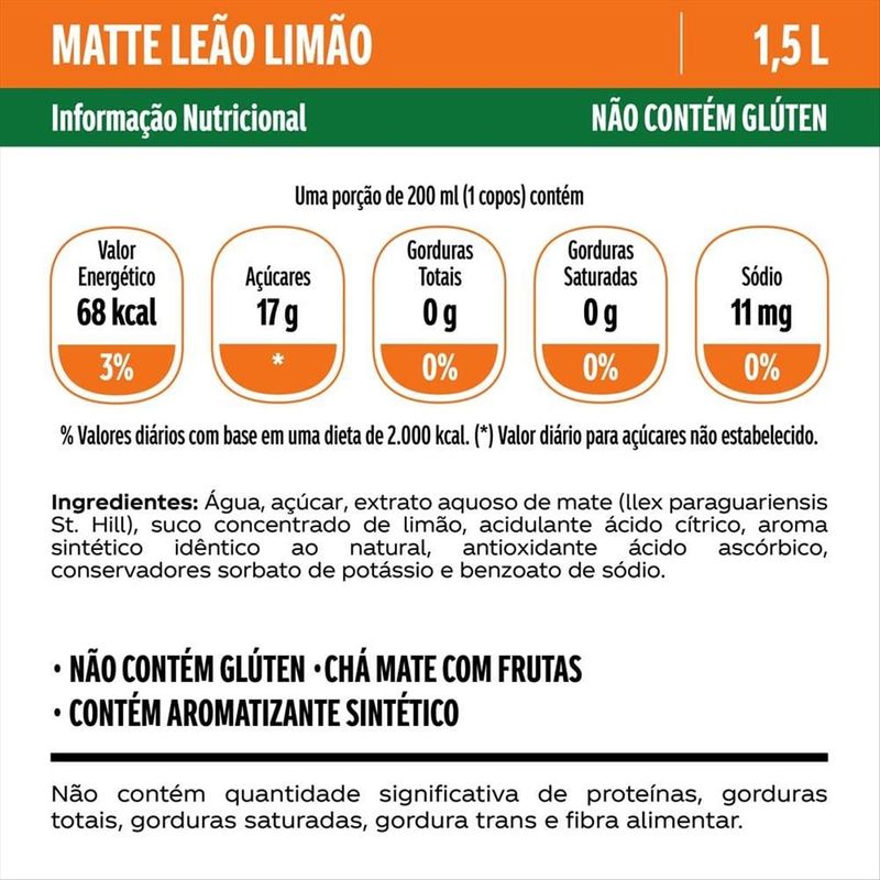 Matte-Leao-Limao-Pet-15-L