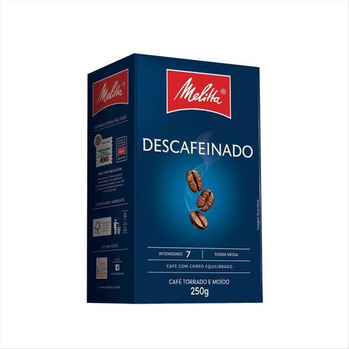 Café Torrado E Moído Melitta Descafeinado A Vácuo 250g