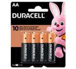 Pilha Duracell Pequena Aa 4 Unidades