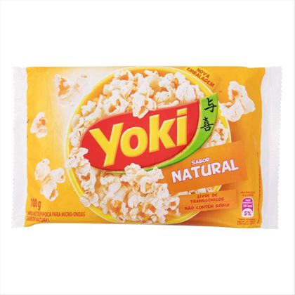 Milho para Pipoca de Micro ondas Yoki Pop Corn Natural  100 g