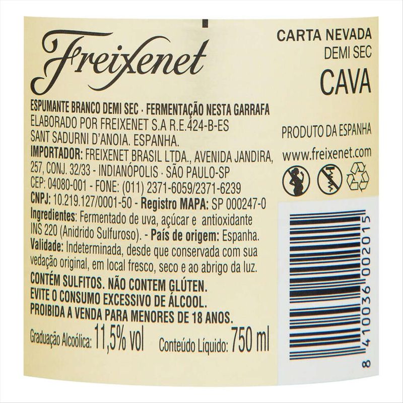 Cava-Branco-Demi-Sec-Espanhol-Freixenet-Carta-Nevada-Garrafa-750ml