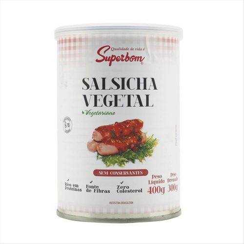 Salsicha Vegetal Superbom Lata  300g