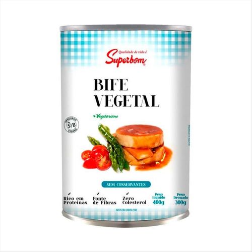 Bife Vegetal Superbom Lata 300g