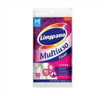 Luvas Multiuso Finas Látex Limppano Média com 10 Unidades