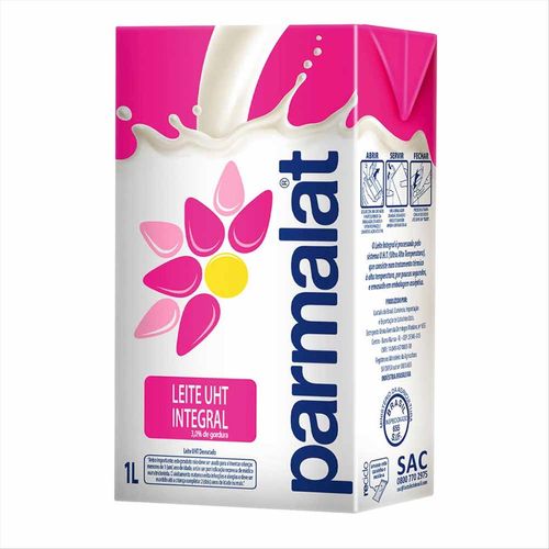 Leite Longa Vida Integral Parmalat Tetra Pak 1 L