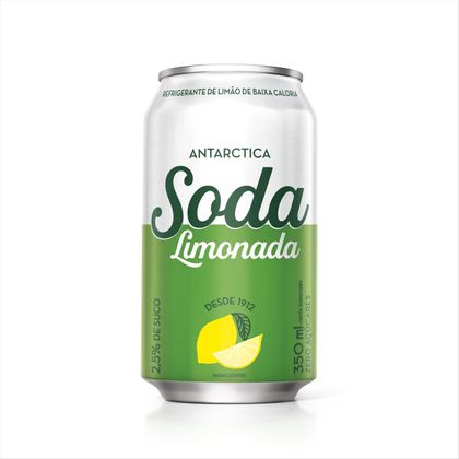 Refrigerante Soda Limonada Antarctica Zero Lata 350ml