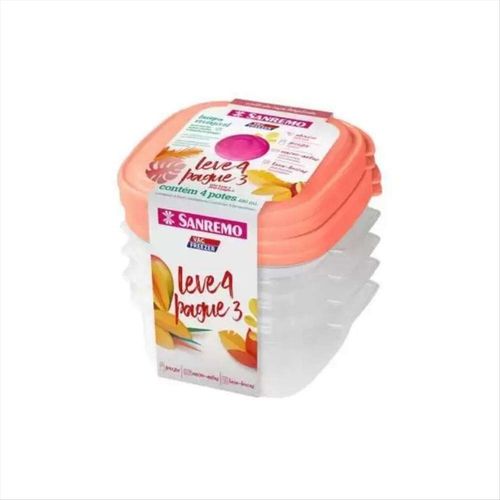 Pote Plástico Sanremo Leve 4 Pague 3 480ml