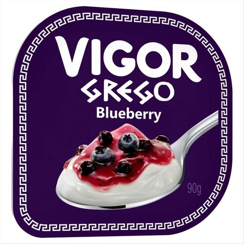 Iogurte Grego Calda Blueberry Vigor 90g