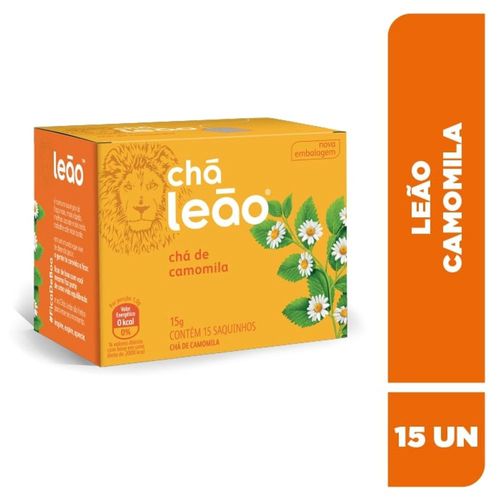 Chá Leão Camomila Caixa Com 15 Sachês 15g
