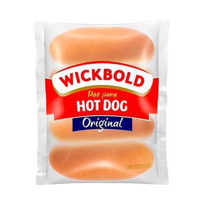 Pão para Hot Dog Wickbold Original Pacote com 4 Unidades 200g