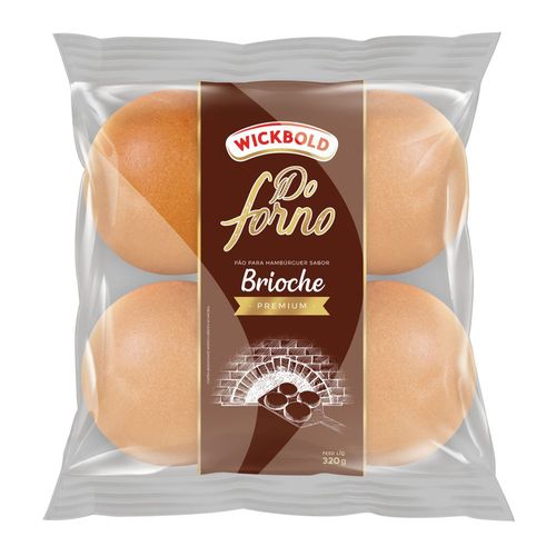 Pão de Hambúrguer Wickbold Do Forno Brioche 320g