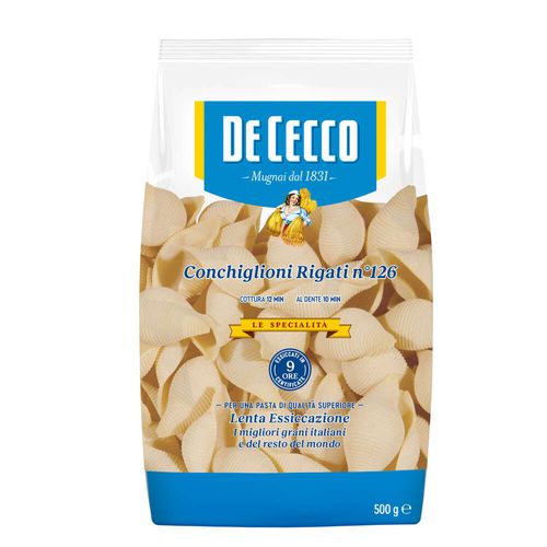 Conchiglioni Rigati Italiano De Cecco Nº 126 500g
