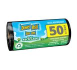 Saco para Lixo Preto Reforçado 50L Dover Roll Super Forte 20 Unidades