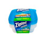 Pote Hermético de Plástico Ziploc 600ml com 3 unidades