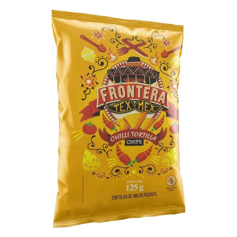 Tortilha-Chips-de-Milho-Picante-Frontera-Tex-Mex-Pacote-125g