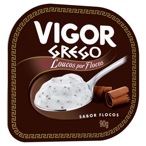 Iogurte Grego Flocos Vigor Loucos por Flocos 90g