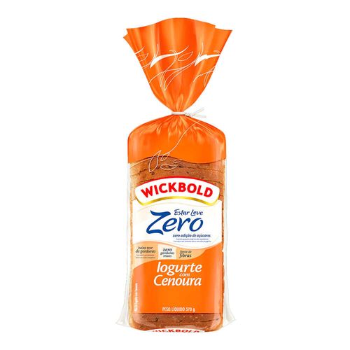 Pão De Fôrma Zero Wickbold Estar Leve Iogurte Com Cenoura 370g