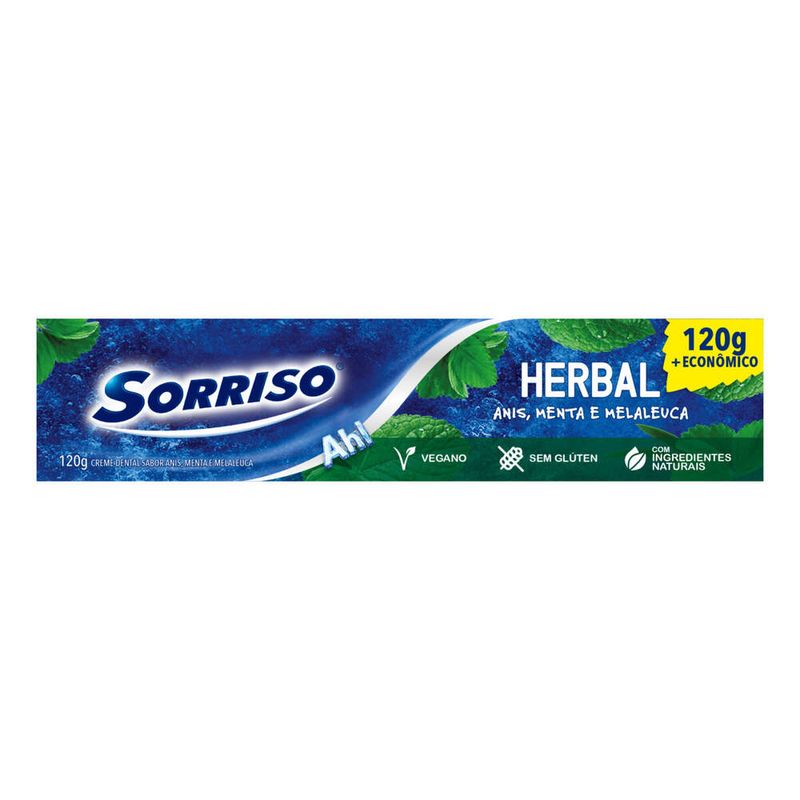 Creme-Dental-Anis-Menta-e-Melaleuca-Sorriso-Herbal-Caixa-120g
