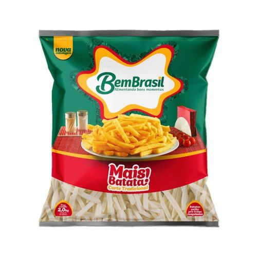 Batata Congelada Bem Brasil Mais Batata Pré Frita Em Palitos Pacote 2kg