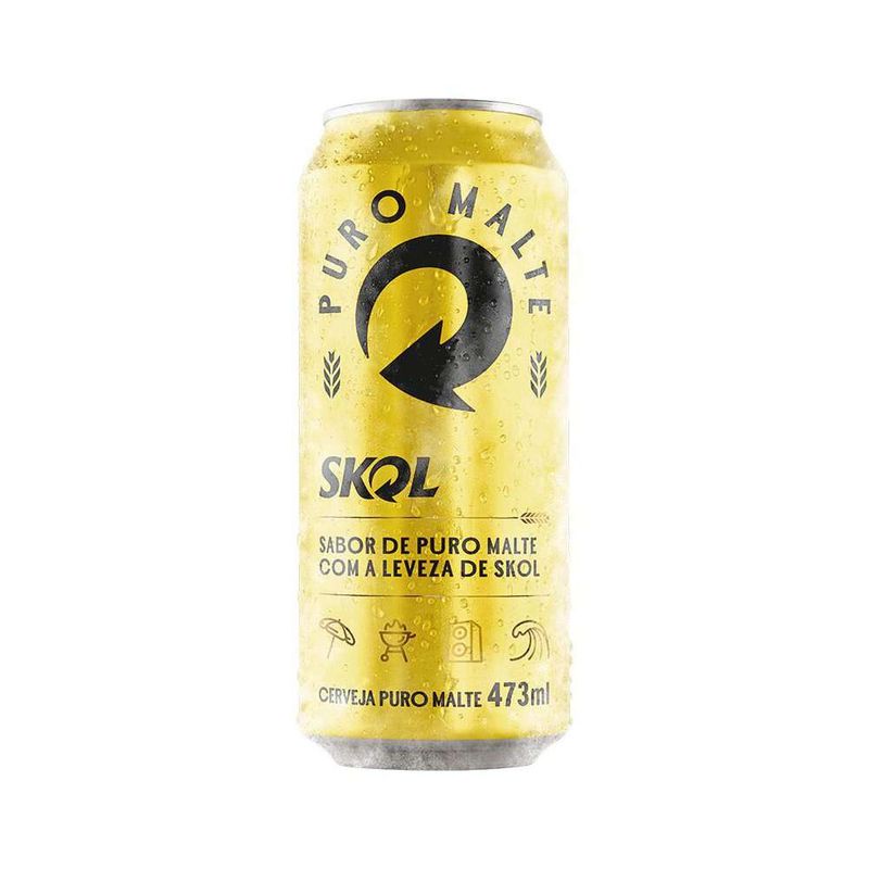 Cerveja Skol Puro Malte Lata 473ml Zona Sul 8348