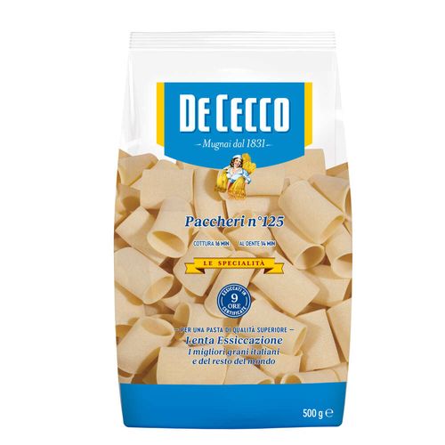 Paccheri Italiano De Cecco nº 125 500g