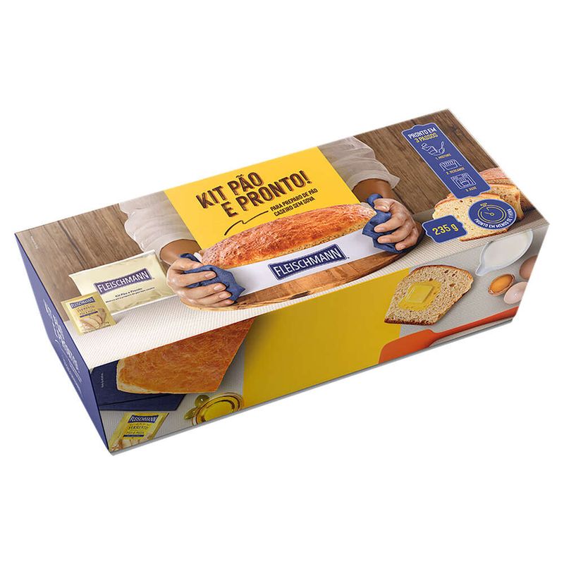 Kit-Mistura-para-Pao-Caseiro-225g---Fermento-10g-Fleischmann