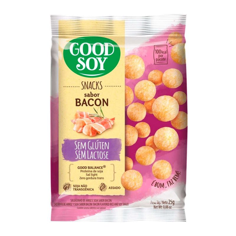 Salgadinhos-De-Soja-Light-Goodsoy-Bacon-Pacote-25g