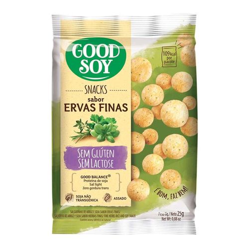 Salgadinhos De Soja Goodsoy Ervas Finas Pacote 25g