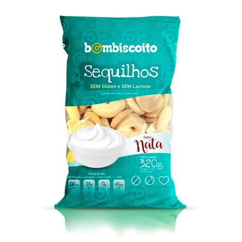 Biscoito Sequilhos Bom Biscoito Sem Glúten Nata 320g