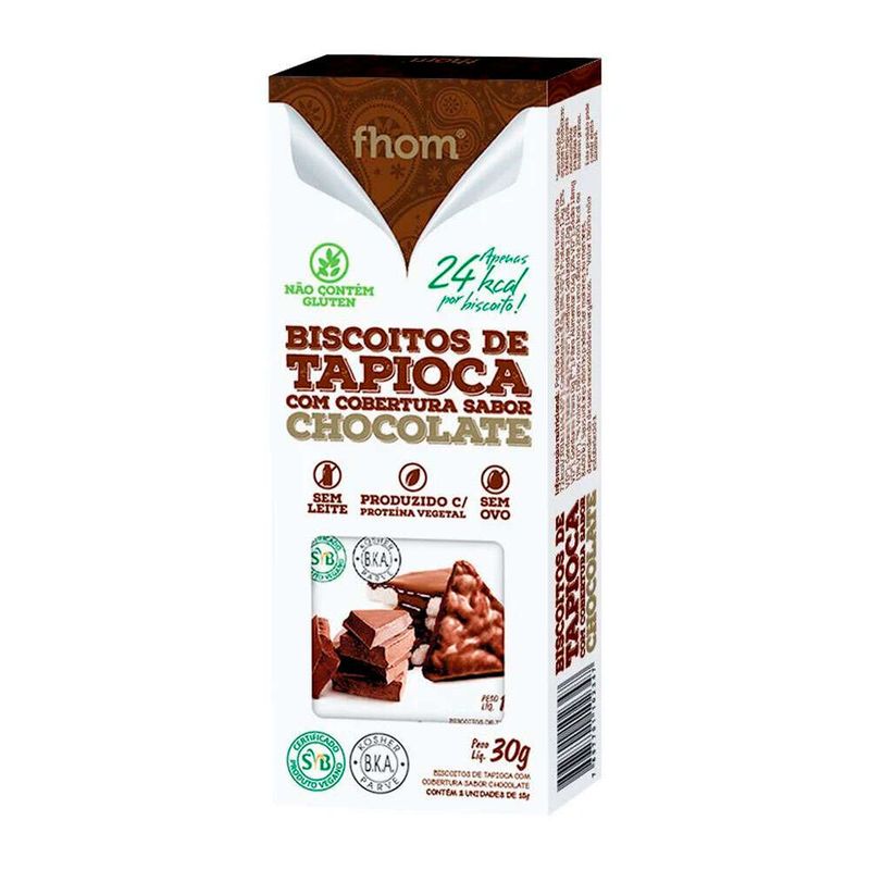 Biscoito-de-Tapioca-Cobertura-Chocolate-Vegano-Fhom-Caixa-30g