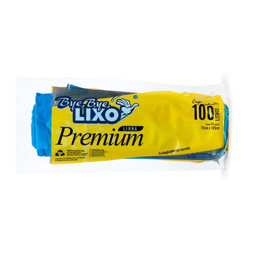 Saco de Lixo Bye Bye Premium 100L