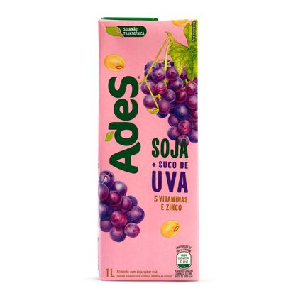 Bebida De Soja Ades Uva Tetra Pak 1 L