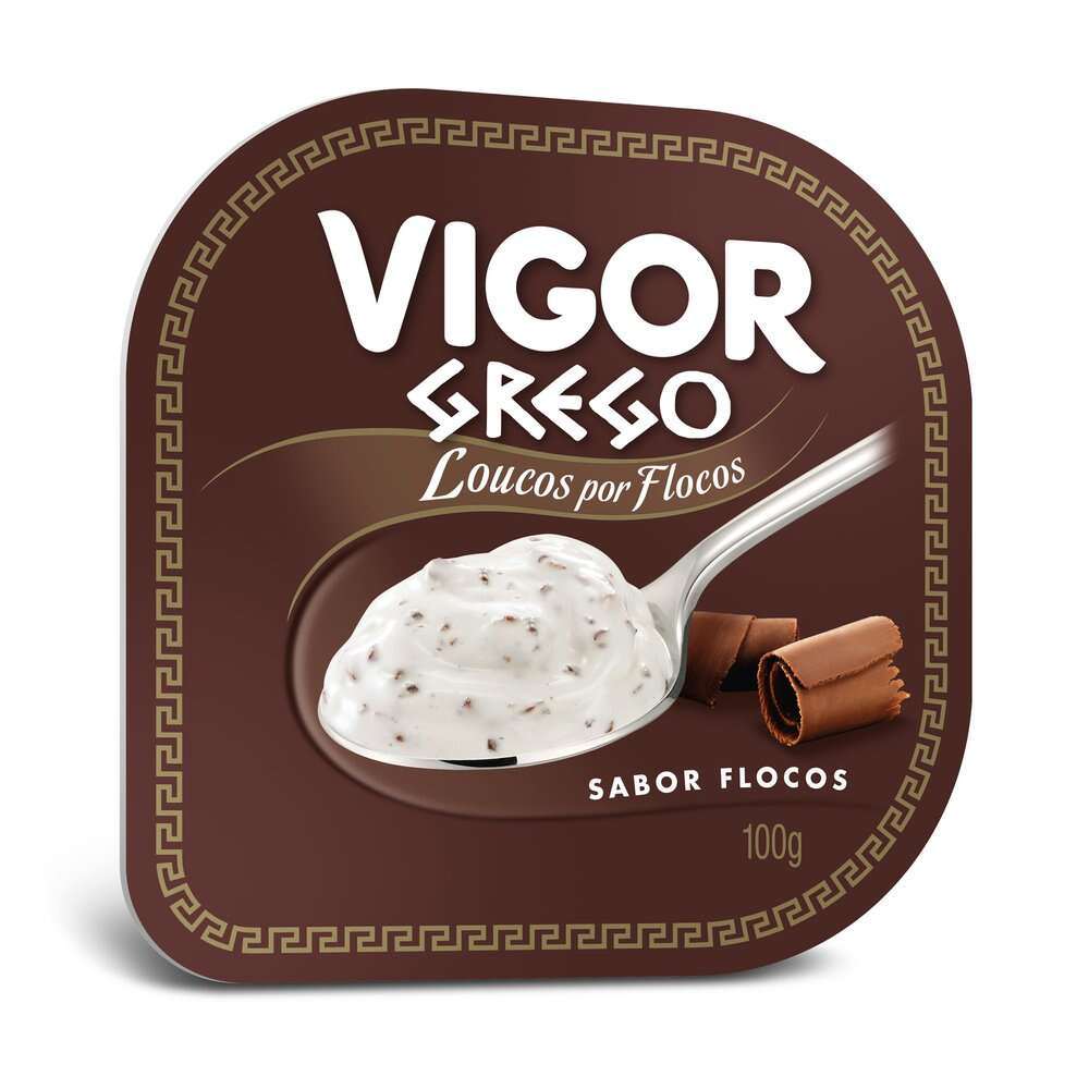 Iogurte Vigor Grego Flocos 100g - Zona Sul