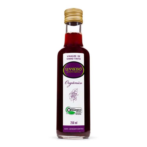 Vinagre De Vinho Tinto Orgânico Econatura Uva Só 250ml