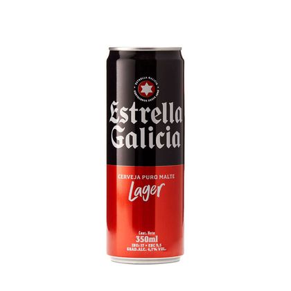 Cerveja Estrella Galicia Puro Malte Lata 350ml