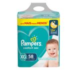 Fralda Descartável Infantil Pampers Confort Sec XG Pacote 58 Unidades Leve Mais Pague Menos
