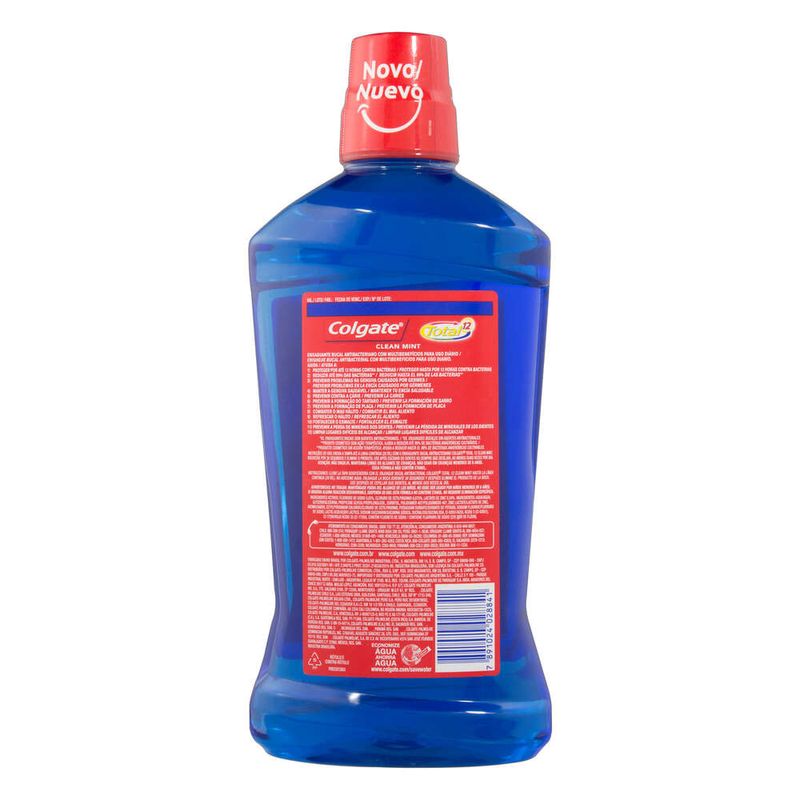 Enxaguante-Bucal-Antibacteriano-Zero-Alcool-Clean-Mint-Colgate-Total-12-Frasco-1l